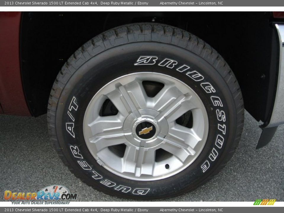 2013 Chevrolet Silverado 1500 LT Extended Cab 4x4 Deep Ruby Metallic / Ebony Photo #20