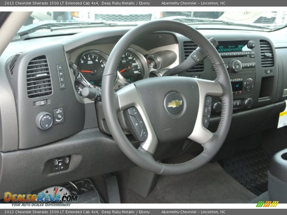 2013 Chevrolet Silverado 1500 LT Extended Cab 4x4 Deep Ruby Metallic / Ebony Photo #22