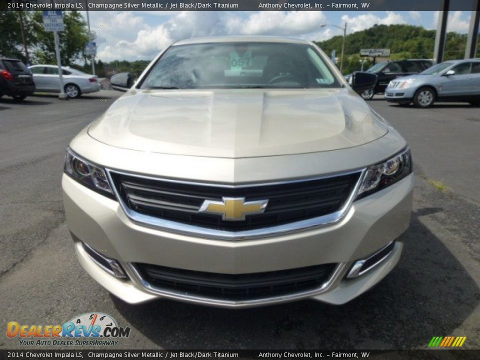 2014 Chevrolet Impala LS Champagne Silver Metallic / Jet Black/Dark Titanium Photo #2
