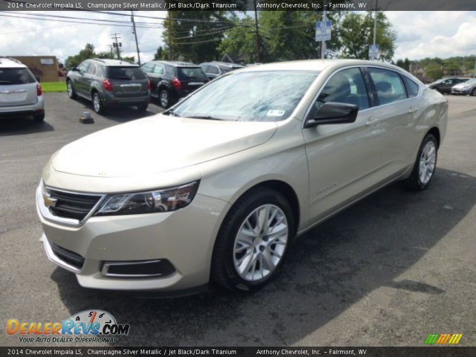 2014 Chevrolet Impala LS Champagne Silver Metallic / Jet Black/Dark Titanium Photo #3