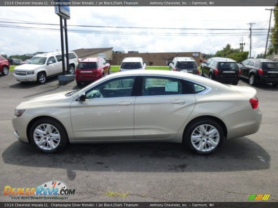 2014 Chevrolet Impala LS Champagne Silver Metallic / Jet Black/Dark Titanium Photo #4