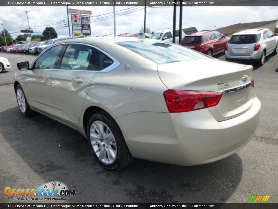 2014 Chevrolet Impala LS Champagne Silver Metallic / Jet Black/Dark Titanium Photo #5