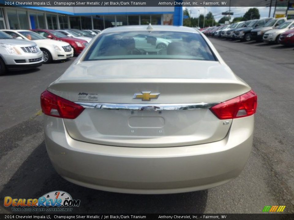 2014 Chevrolet Impala LS Champagne Silver Metallic / Jet Black/Dark Titanium Photo #6