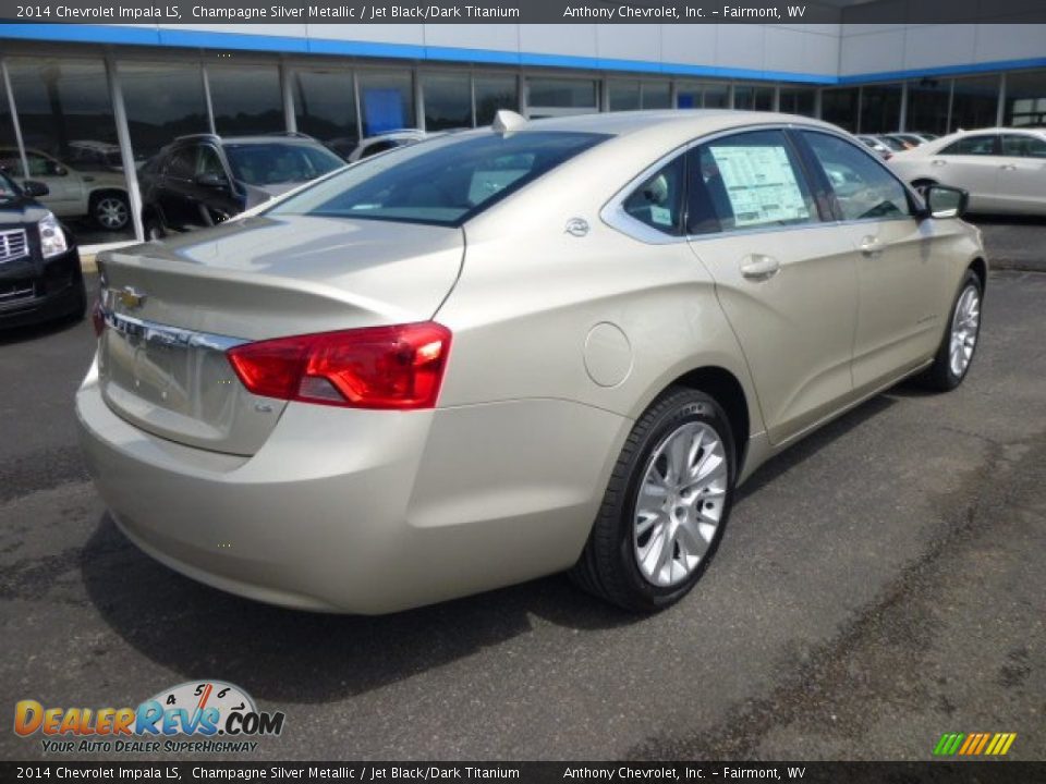 2014 Chevrolet Impala LS Champagne Silver Metallic / Jet Black/Dark Titanium Photo #7