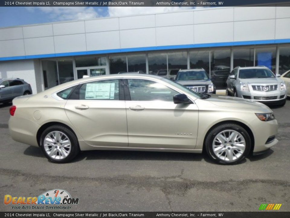 2014 Chevrolet Impala LS Champagne Silver Metallic / Jet Black/Dark Titanium Photo #8