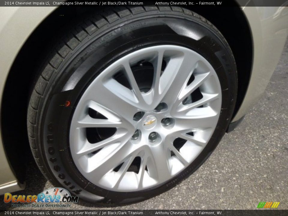 2014 Chevrolet Impala LS Champagne Silver Metallic / Jet Black/Dark Titanium Photo #9