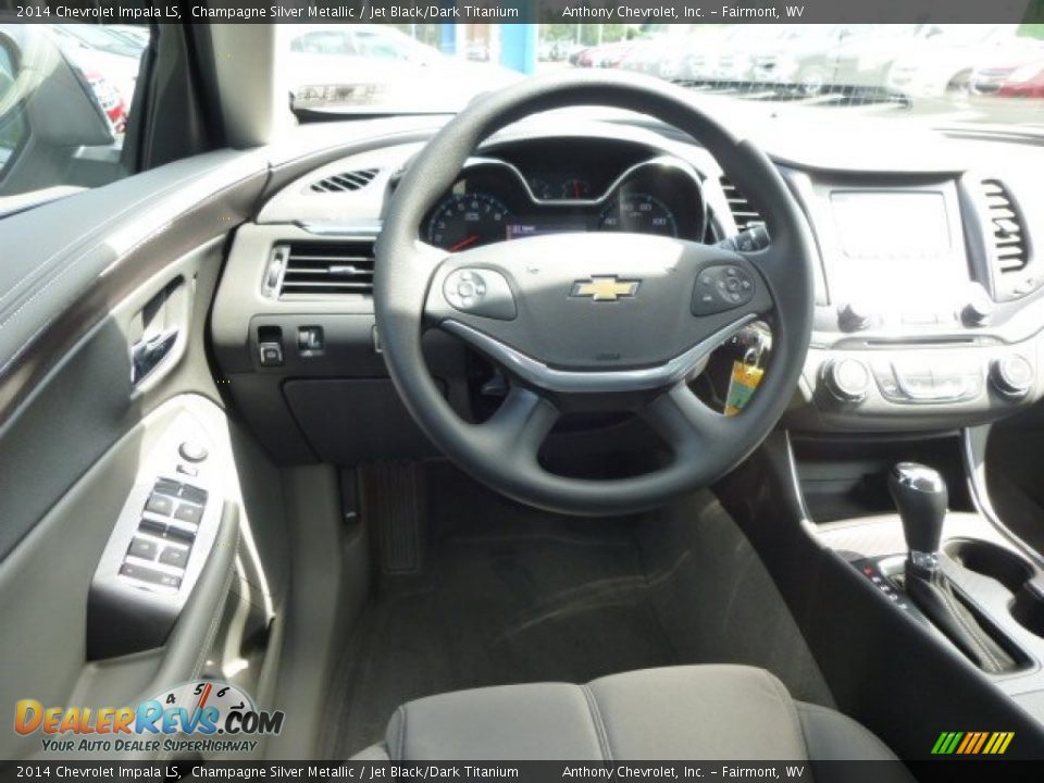 2014 Chevrolet Impala LS Champagne Silver Metallic / Jet Black/Dark Titanium Photo #14
