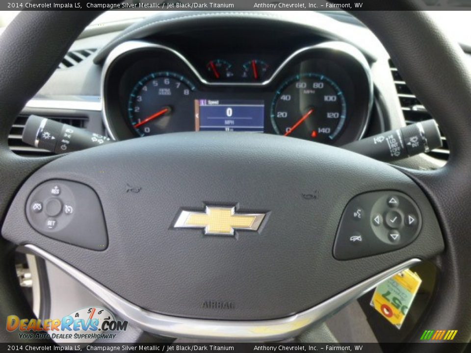 2014 Chevrolet Impala LS Champagne Silver Metallic / Jet Black/Dark Titanium Photo #18