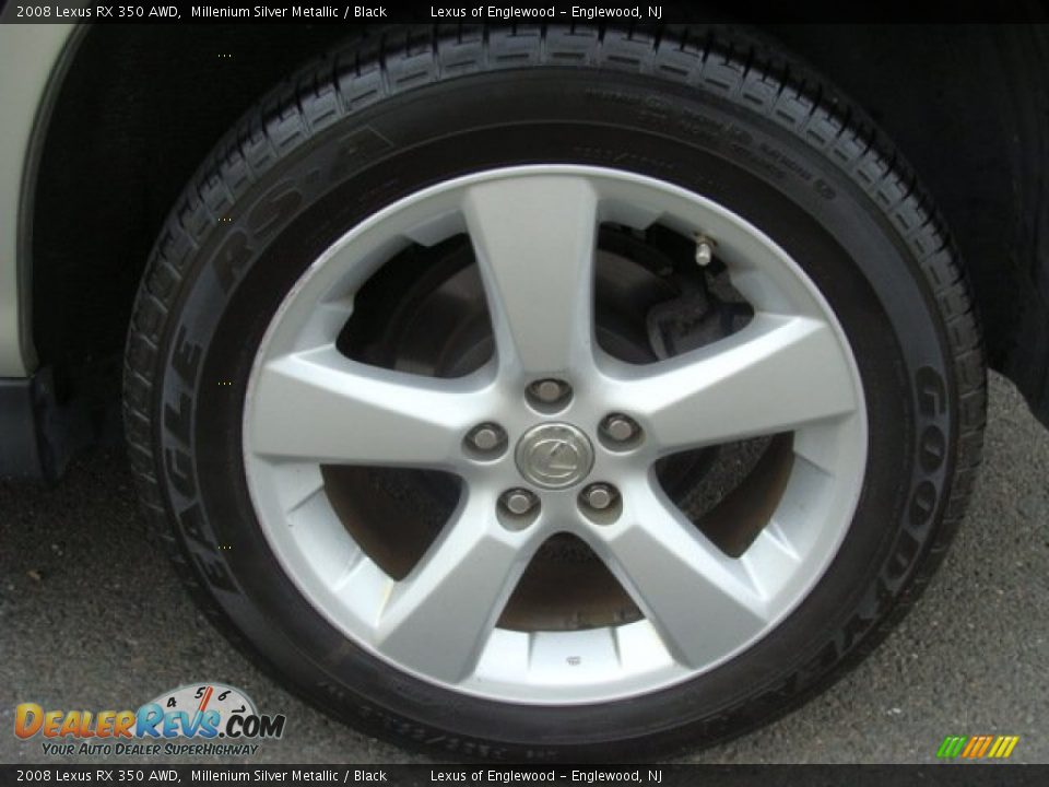 2008 Lexus RX 350 AWD Millenium Silver Metallic / Black Photo #24