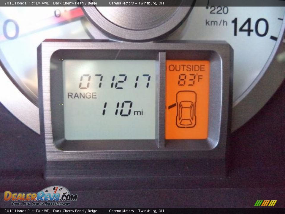 2011 Honda Pilot EX 4WD Dark Cherry Pearl / Beige Photo #2