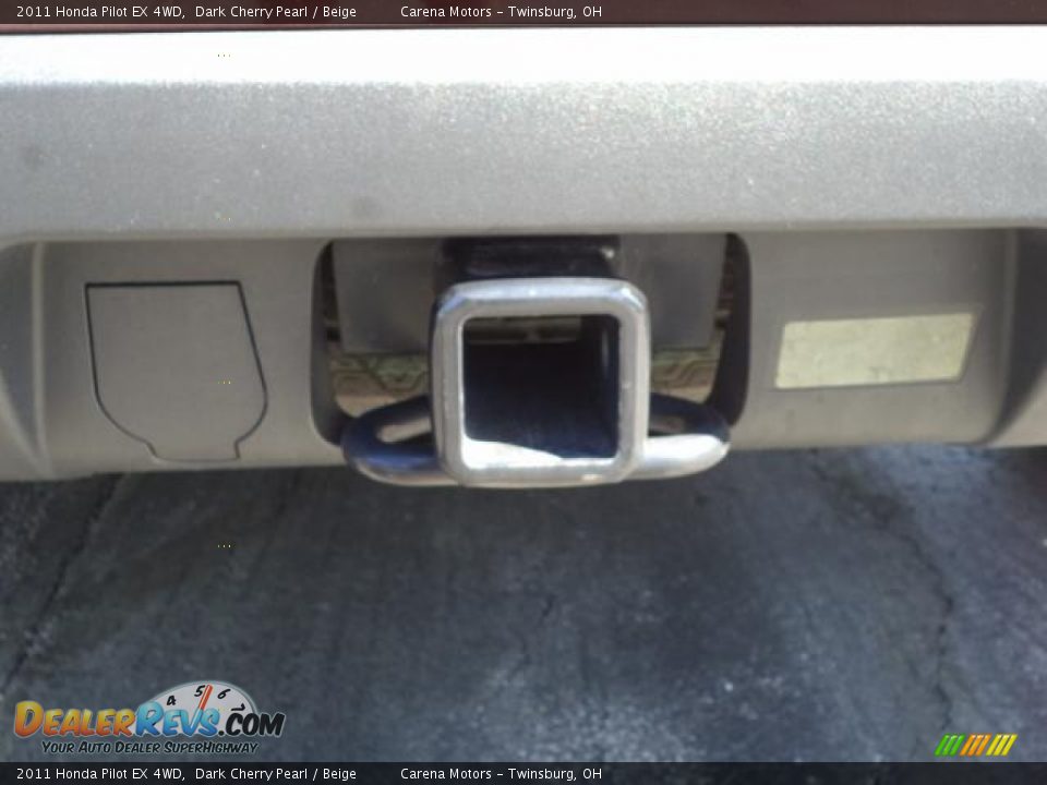 2011 Honda Pilot EX 4WD Dark Cherry Pearl / Beige Photo #9