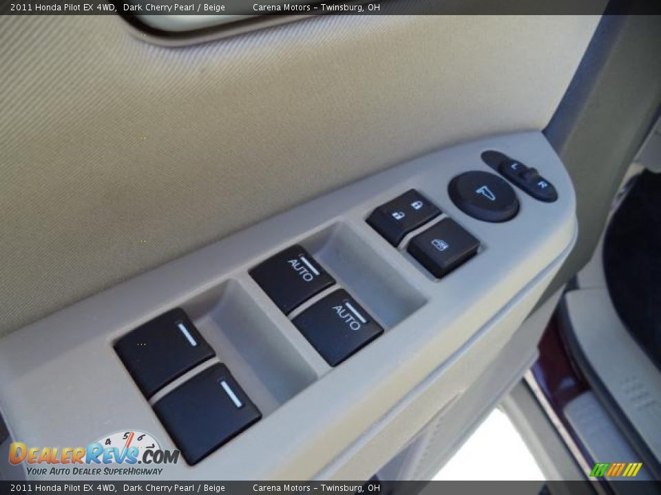 2011 Honda Pilot EX 4WD Dark Cherry Pearl / Beige Photo #12