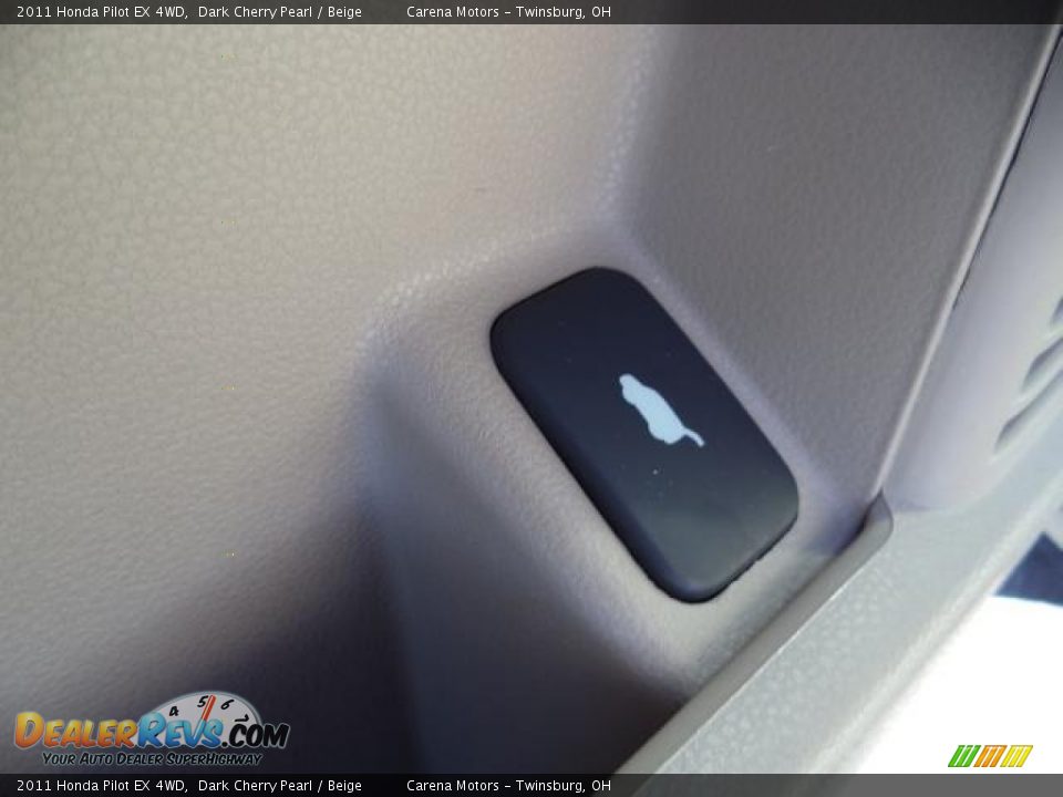 2011 Honda Pilot EX 4WD Dark Cherry Pearl / Beige Photo #13