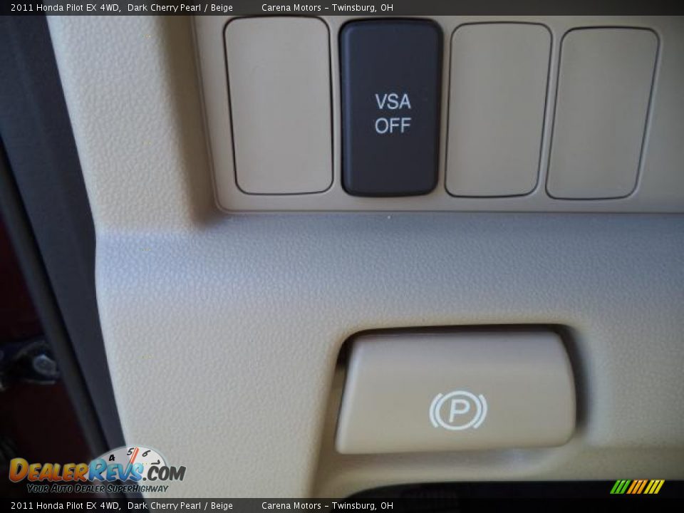 2011 Honda Pilot EX 4WD Dark Cherry Pearl / Beige Photo #15