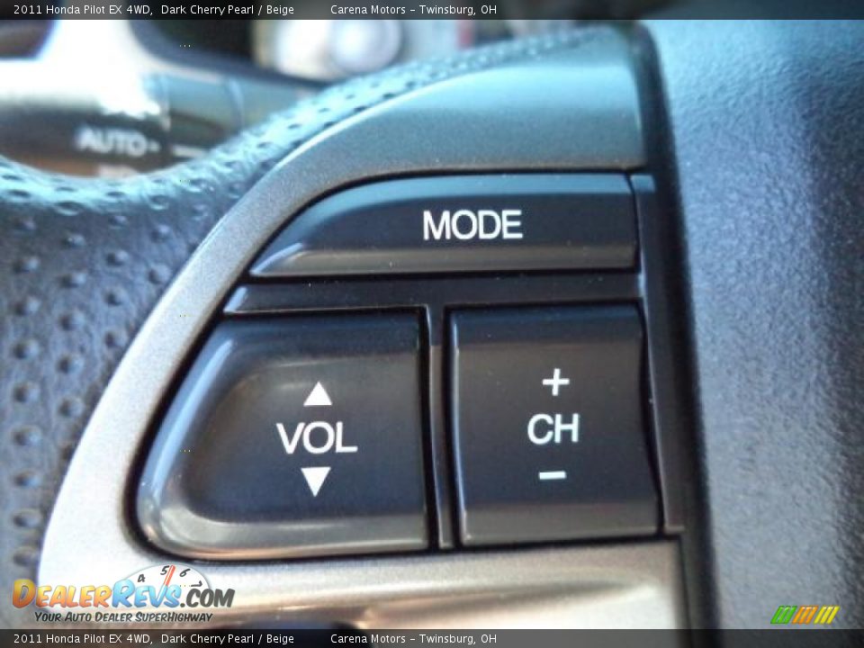 2011 Honda Pilot EX 4WD Dark Cherry Pearl / Beige Photo #16