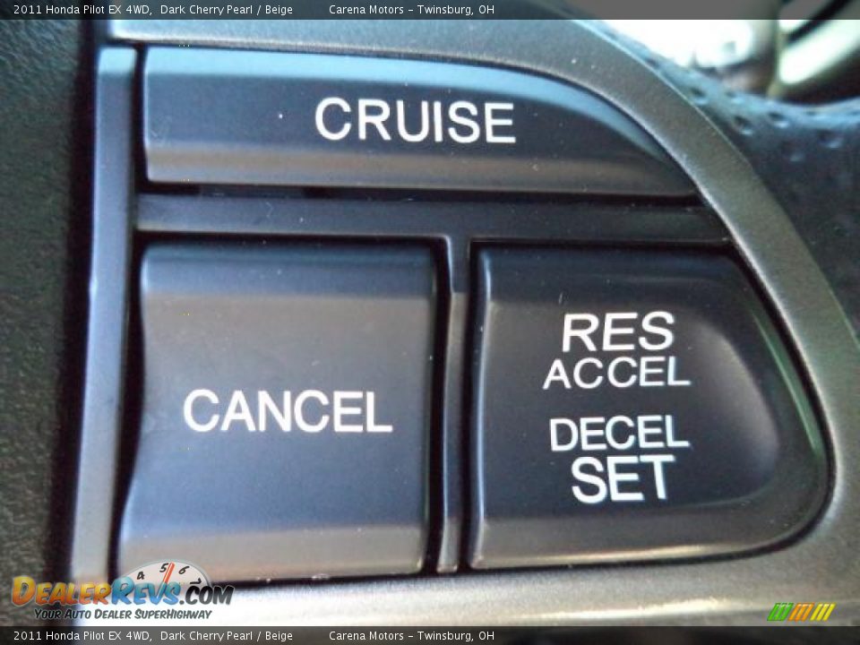 2011 Honda Pilot EX 4WD Dark Cherry Pearl / Beige Photo #17