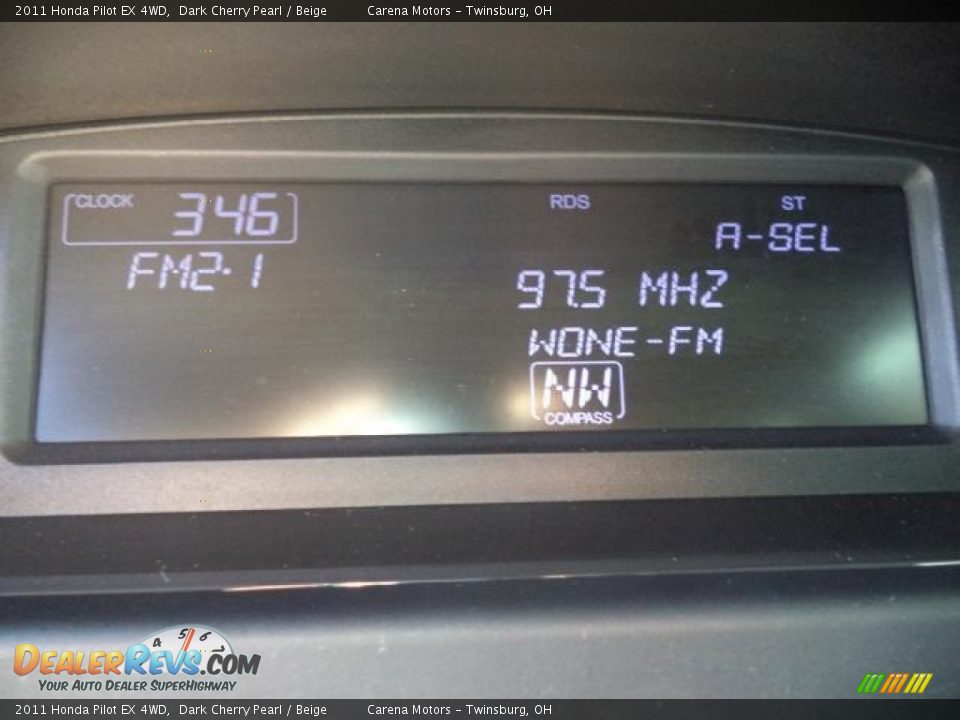 2011 Honda Pilot EX 4WD Dark Cherry Pearl / Beige Photo #20