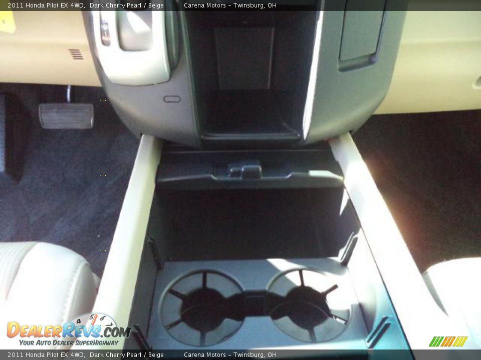2011 Honda Pilot EX 4WD Dark Cherry Pearl / Beige Photo #21