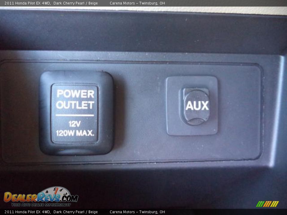 2011 Honda Pilot EX 4WD Dark Cherry Pearl / Beige Photo #22