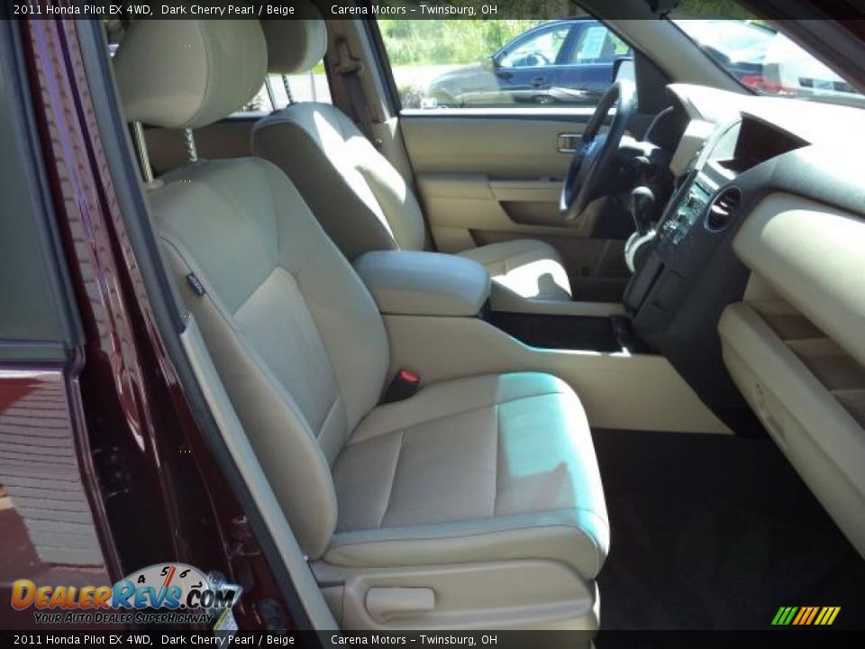 2011 Honda Pilot EX 4WD Dark Cherry Pearl / Beige Photo #23