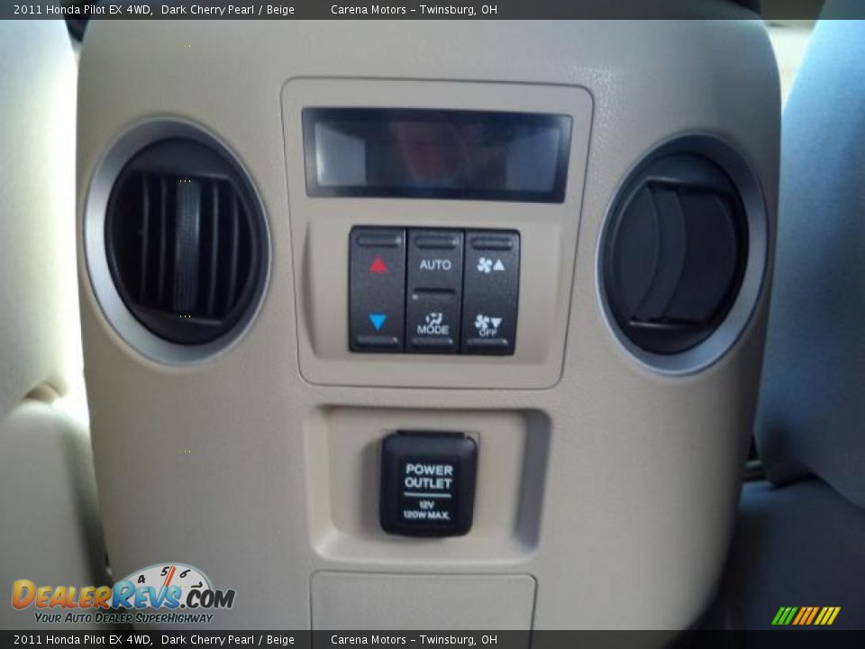 2011 Honda Pilot EX 4WD Dark Cherry Pearl / Beige Photo #24