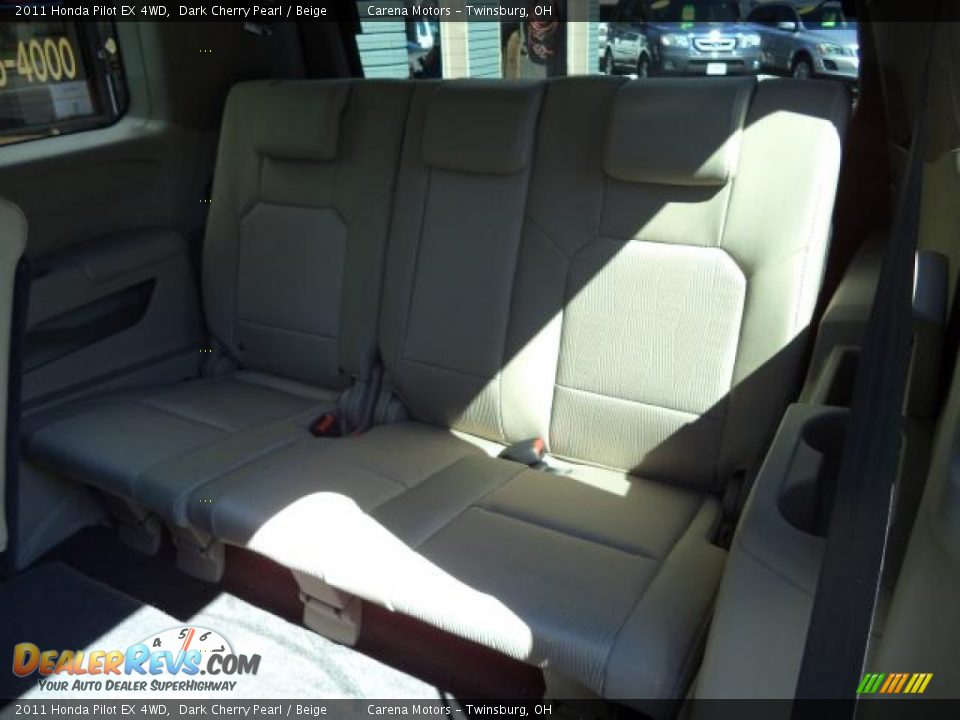 2011 Honda Pilot EX 4WD Dark Cherry Pearl / Beige Photo #28