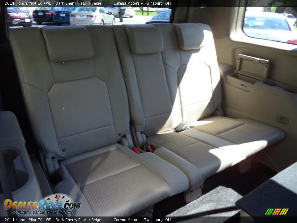 2011 Honda Pilot EX 4WD Dark Cherry Pearl / Beige Photo #29