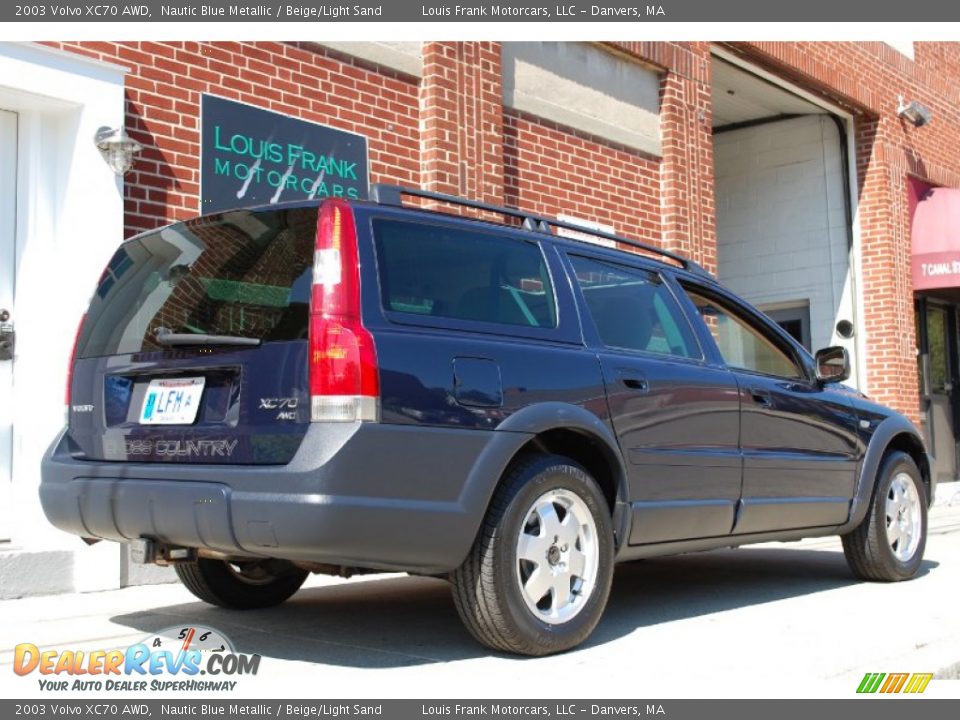 2003 Volvo XC70 AWD Nautic Blue Metallic / Beige/Light Sand Photo #12