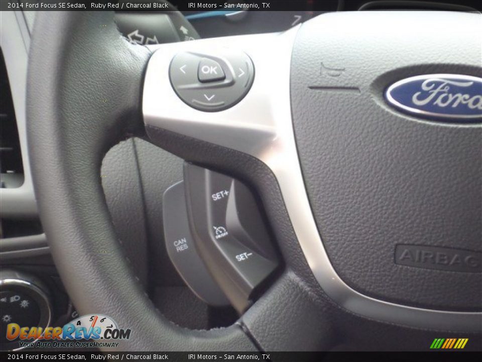 2014 Ford Focus SE Sedan Ruby Red / Charcoal Black Photo #16
