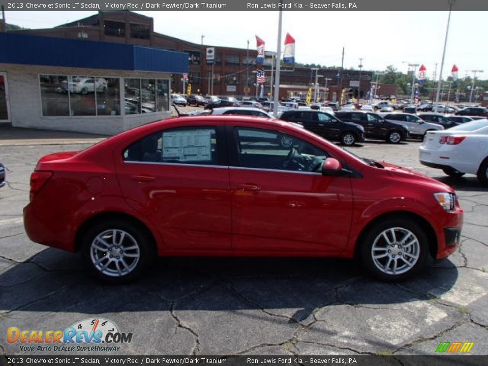2013 Chevrolet Sonic LT Sedan Victory Red / Dark Pewter/Dark Titanium Photo #1
