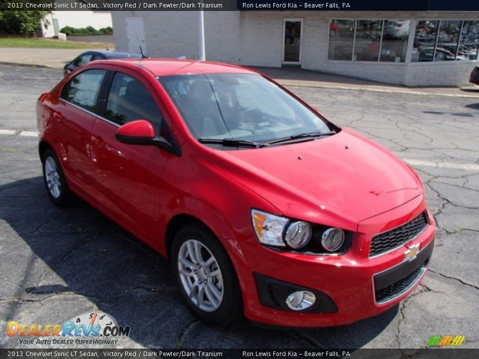 2013 Chevrolet Sonic LT Sedan Victory Red / Dark Pewter/Dark Titanium Photo #2