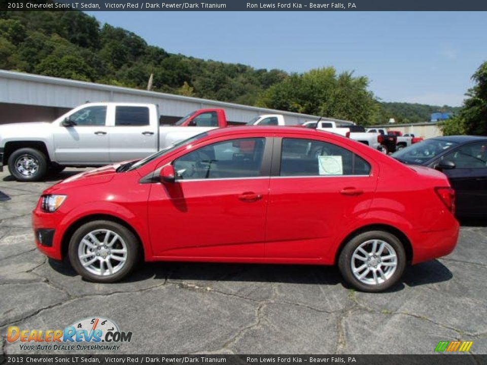 2013 Chevrolet Sonic LT Sedan Victory Red / Dark Pewter/Dark Titanium Photo #5