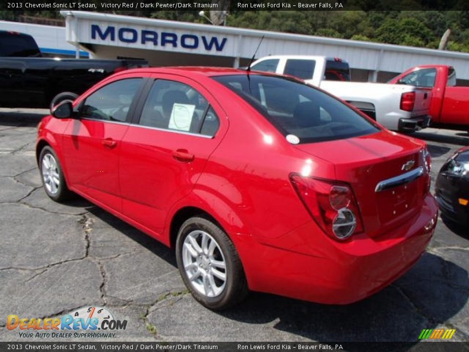 2013 Chevrolet Sonic LT Sedan Victory Red / Dark Pewter/Dark Titanium Photo #6