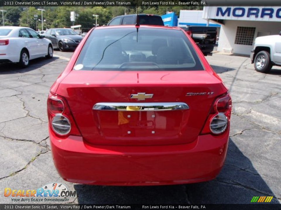 2013 Chevrolet Sonic LT Sedan Victory Red / Dark Pewter/Dark Titanium Photo #7