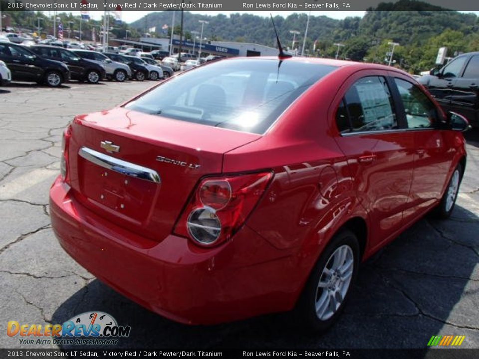 2013 Chevrolet Sonic LT Sedan Victory Red / Dark Pewter/Dark Titanium Photo #8