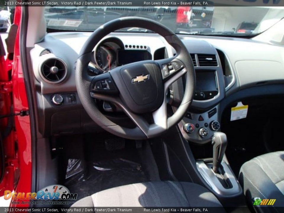 2013 Chevrolet Sonic LT Sedan Victory Red / Dark Pewter/Dark Titanium Photo #14