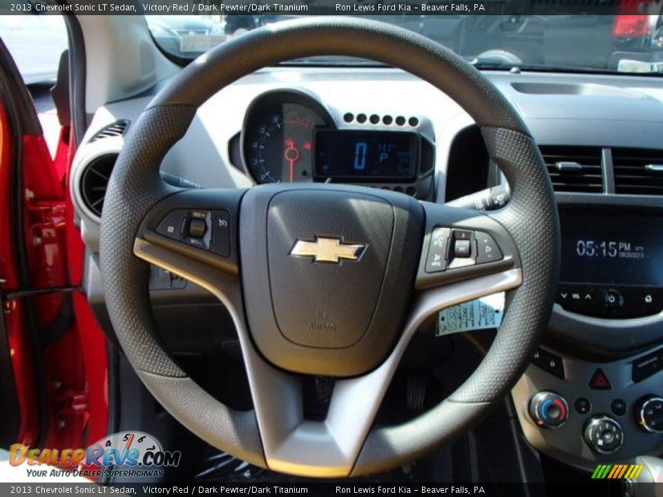 2013 Chevrolet Sonic LT Sedan Victory Red / Dark Pewter/Dark Titanium Photo #18