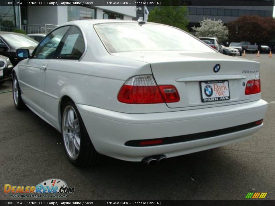 2006 BMW 3 Series 330i Coupe Alpine White / Sand Photo #6