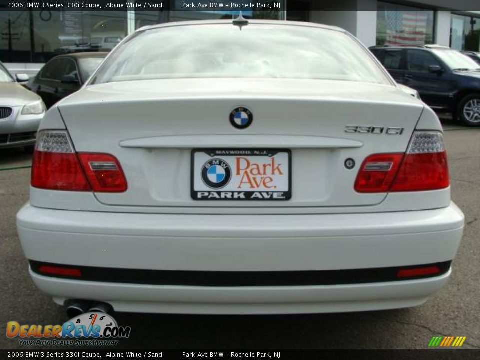 2006 BMW 3 Series 330i Coupe Alpine White / Sand Photo #7