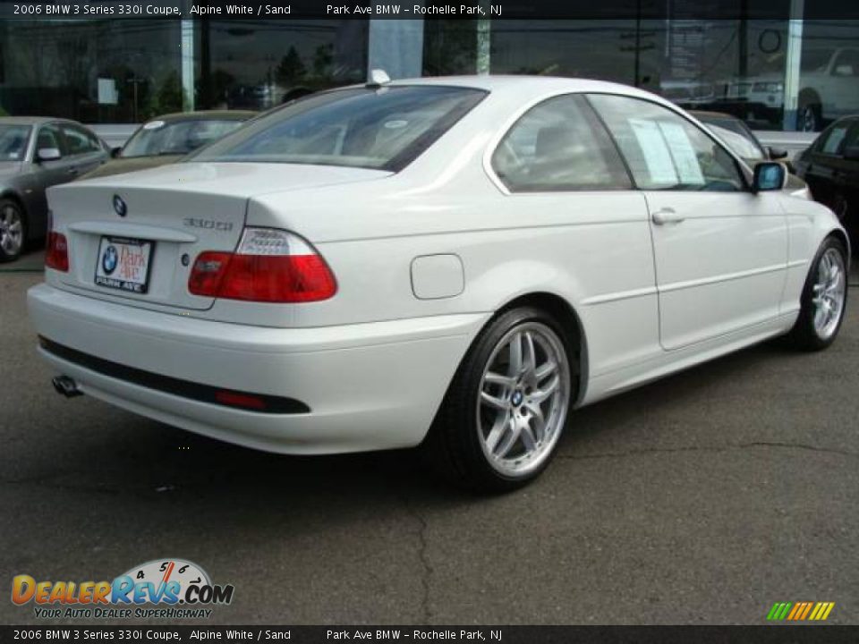 2006 BMW 3 Series 330i Coupe Alpine White / Sand Photo #8