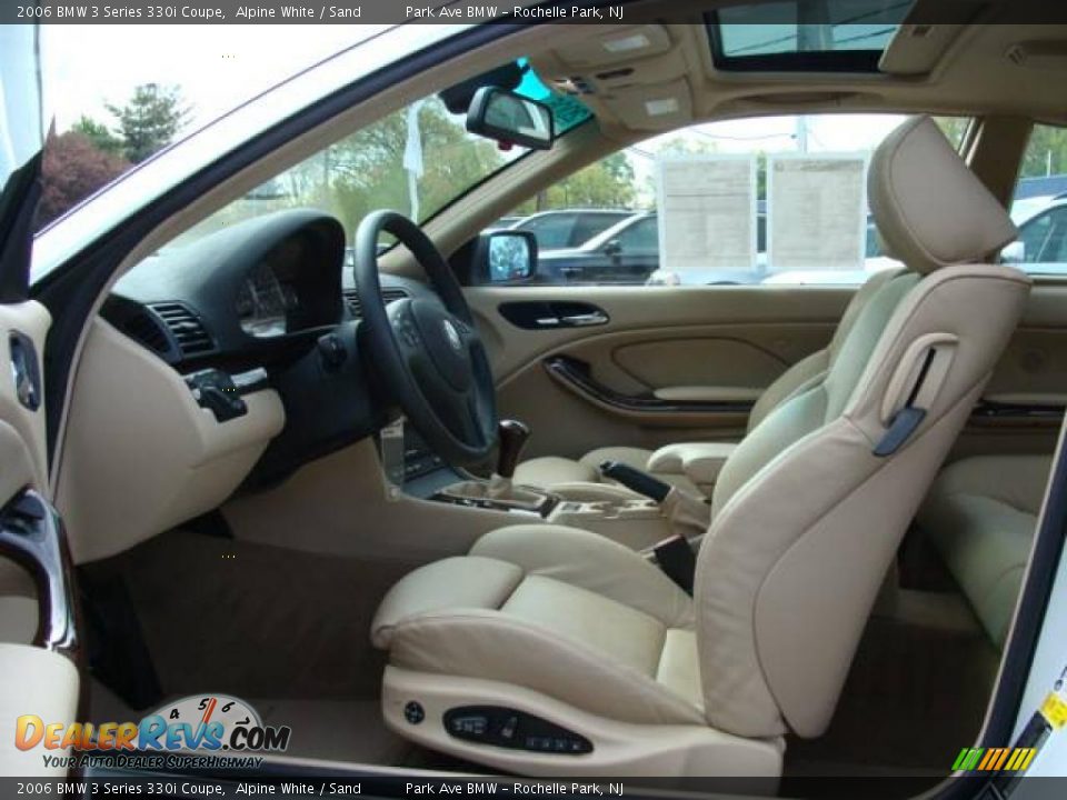 2006 BMW 3 Series 330i Coupe Alpine White / Sand Photo #11