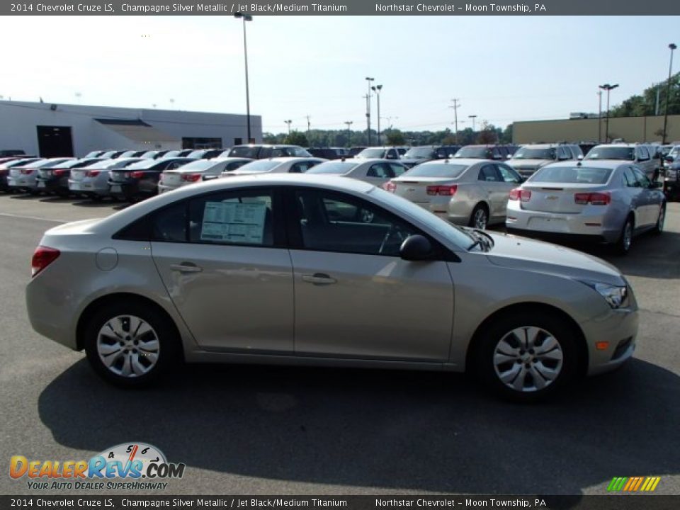 2014 Chevrolet Cruze LS Champagne Silver Metallic / Jet Black/Medium Titanium Photo #1