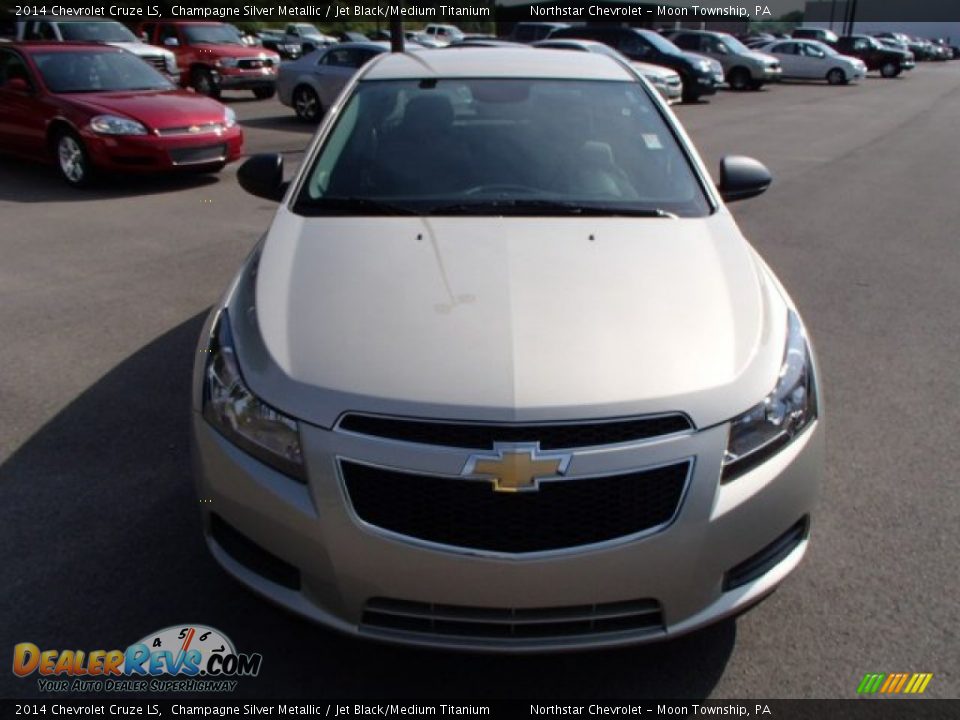 2014 Chevrolet Cruze LS Champagne Silver Metallic / Jet Black/Medium Titanium Photo #3