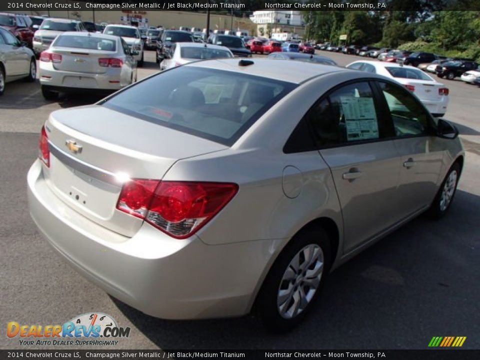 2014 Chevrolet Cruze LS Champagne Silver Metallic / Jet Black/Medium Titanium Photo #8