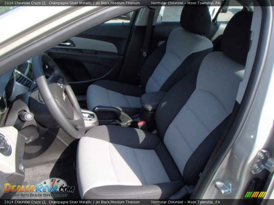 2014 Chevrolet Cruze LS Champagne Silver Metallic / Jet Black/Medium Titanium Photo #10