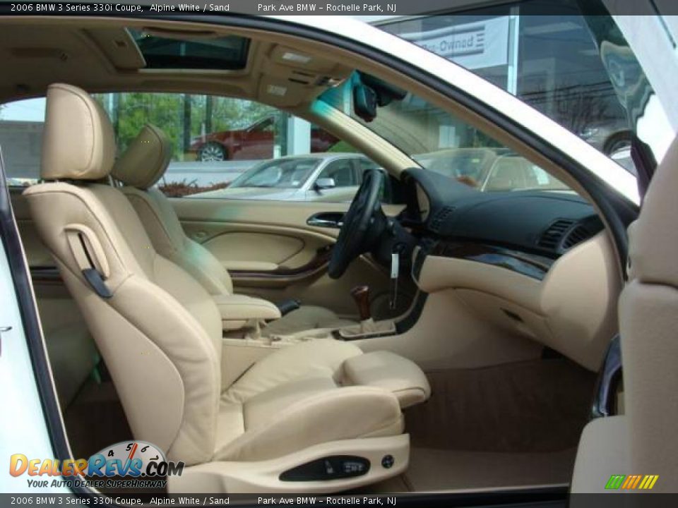 2006 BMW 3 Series 330i Coupe Alpine White / Sand Photo #21
