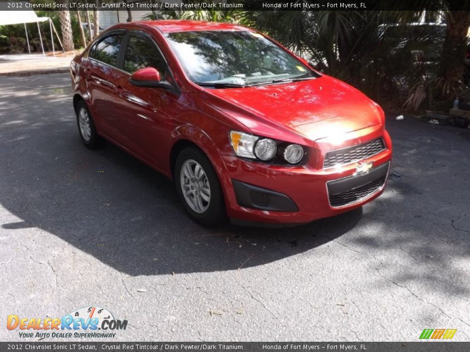 2012 Chevrolet Sonic LT Sedan Crystal Red Tintcoat / Dark Pewter/Dark Titanium Photo #1