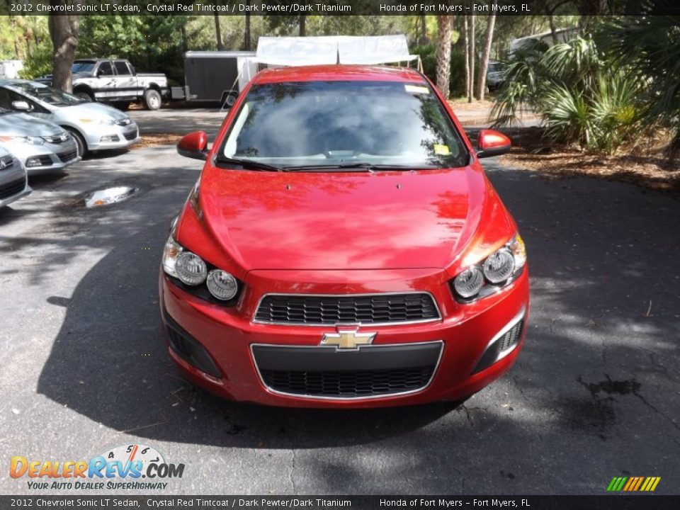 2012 Chevrolet Sonic LT Sedan Crystal Red Tintcoat / Dark Pewter/Dark Titanium Photo #2