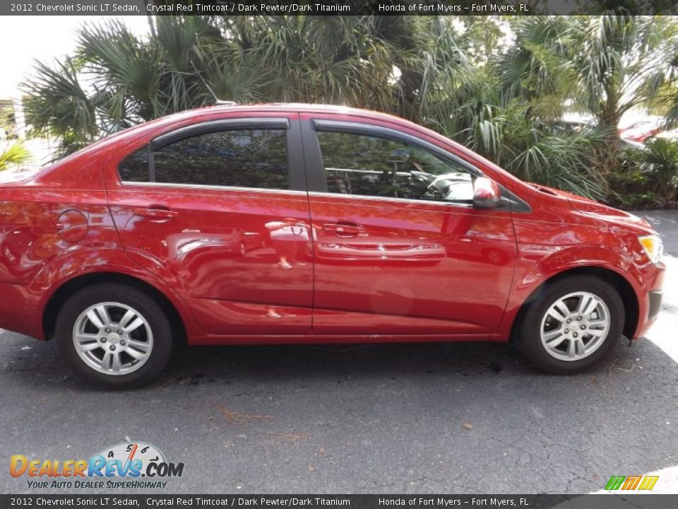 2012 Chevrolet Sonic LT Sedan Crystal Red Tintcoat / Dark Pewter/Dark Titanium Photo #5