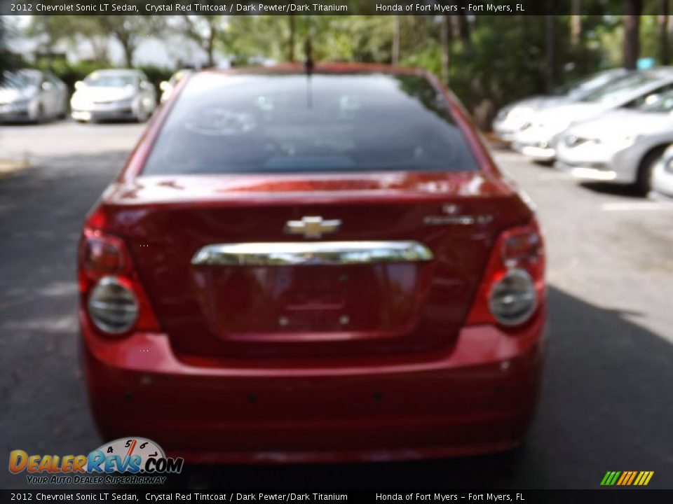 2012 Chevrolet Sonic LT Sedan Crystal Red Tintcoat / Dark Pewter/Dark Titanium Photo #7